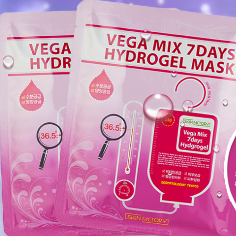 SKINFACTORY VEGA MIX HYDROGEL MASK 4EA - 1box