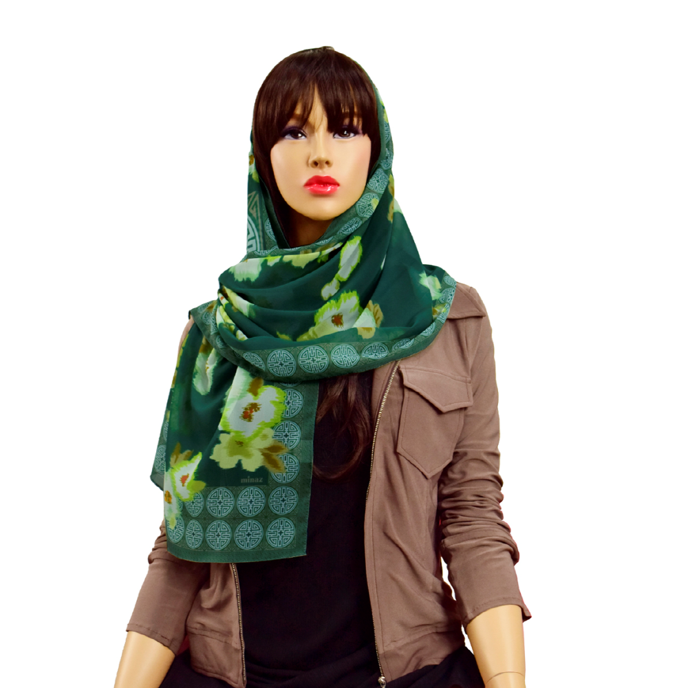 Hijab-Created flower