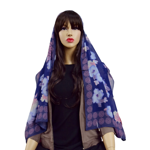 Hijab-Created flower