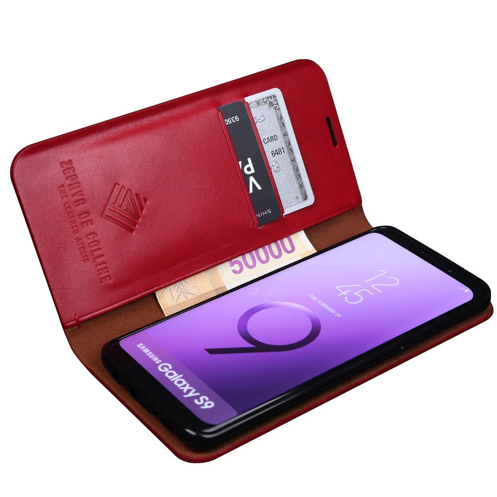 Luxurious Italy's finest leather Phone Protection Line Fit Vegetable Leather Flip Cellphone Case