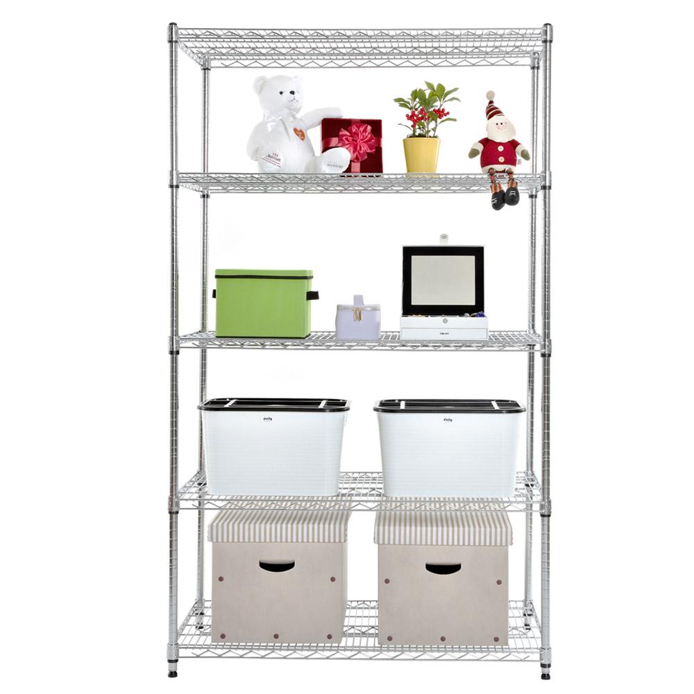Metal rack 5-layer storage shelves IS-15261180 5S