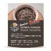 Oatmeal porridge with black sesame for diet (Porridge)