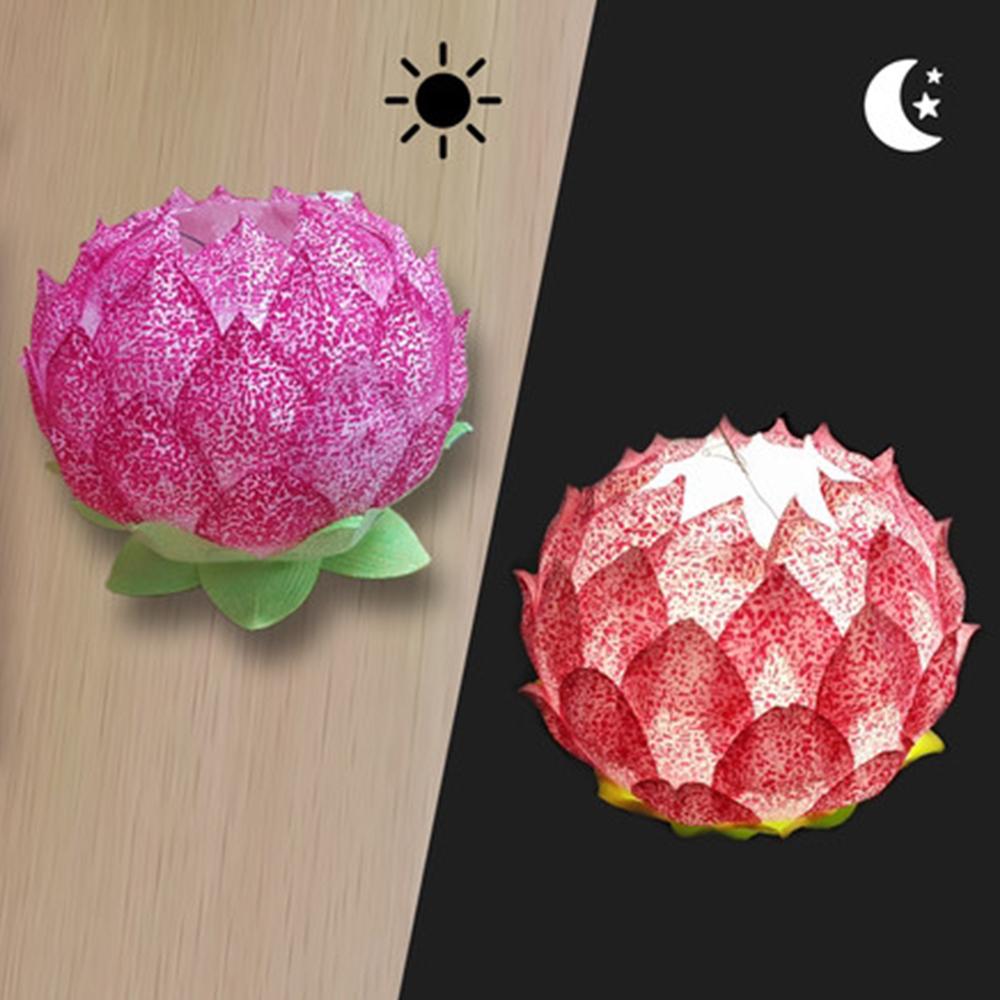 DAEWANG KING Solar Panel LED Flower Lotus Light Lamp