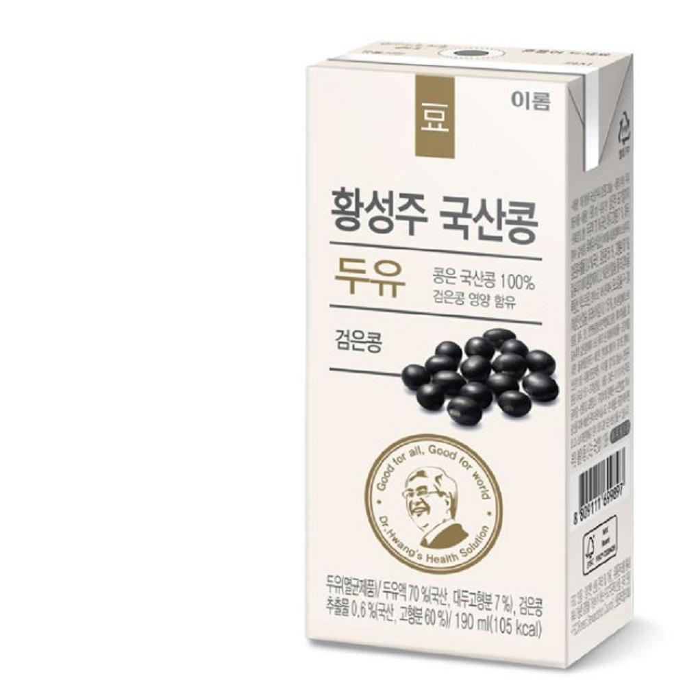 [EROM] EROM] Hwang Sung Joo Black Soybean Soymilk 24 Pack (190ml)