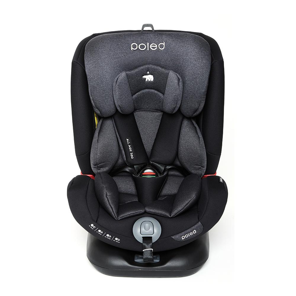 POLED ALL AGE360  GROUP Carseat - for Birth up to 12 Years (Birth -36kg)