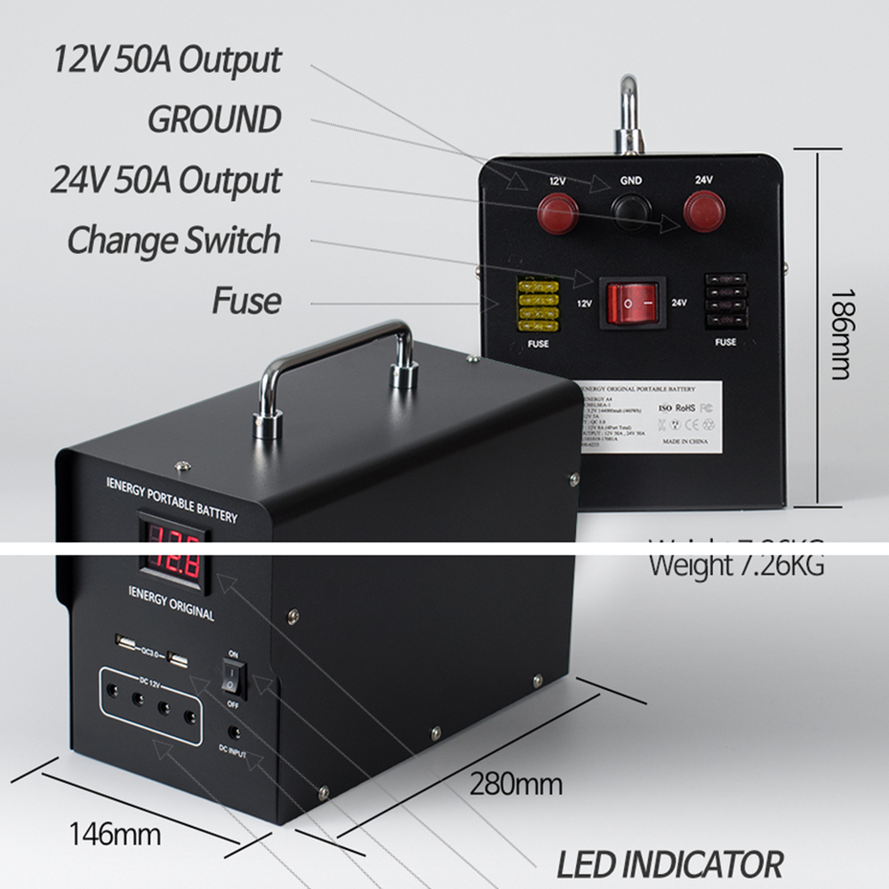 IENERGY A6 Big Lithium Iron Phosphate battery