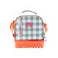 full image oddbi Happy Checkered 2-Tier Insulation Cooler Bag - pink