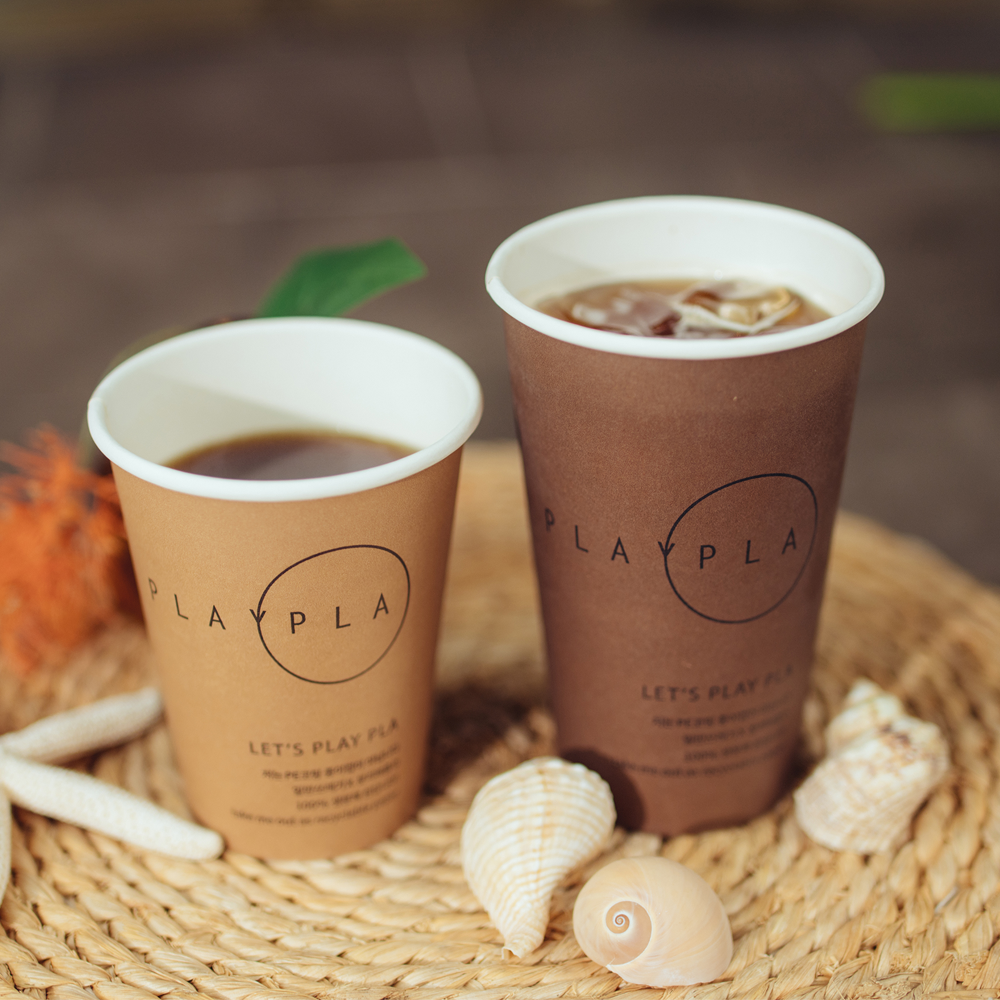 GREEN GRIM_PLAYPLA PLA PAPER CUP 12oz / 16oz