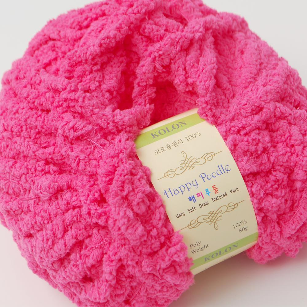 [Misoknit] Happy Poodle, Soft and Luxurious Knitting Yarn Set, Various Color, Easy Care Knit Yarn