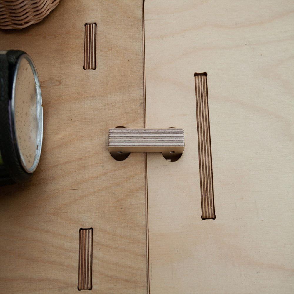 leeo wood shelf walnut color 500*250*500