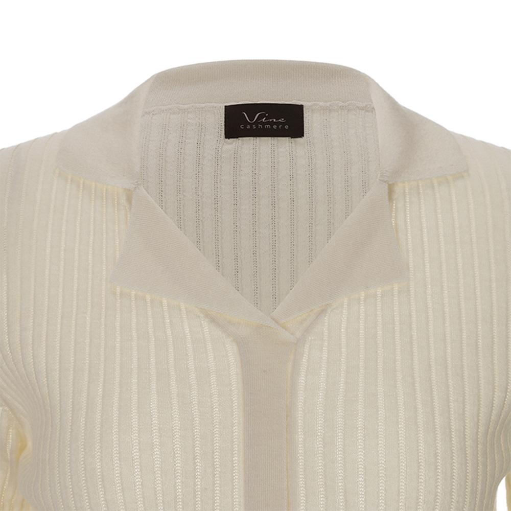 Wool blend ribbed slim fit pullover