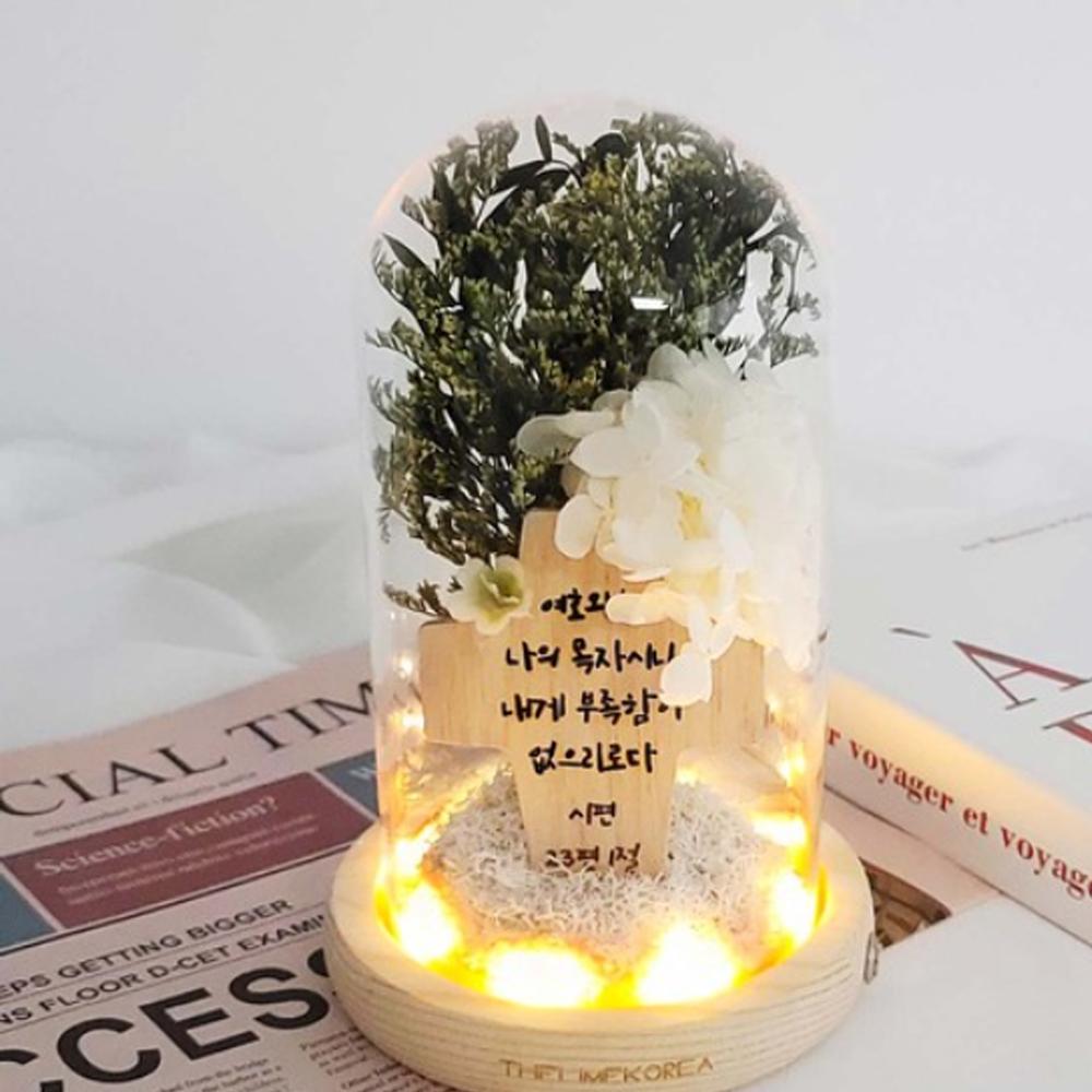 LED horse imprinted cross flower mood lamp interlayer accessories