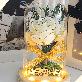 detail image1 LED Monroe Rose Flower Glass Dome Mood Light White Rose