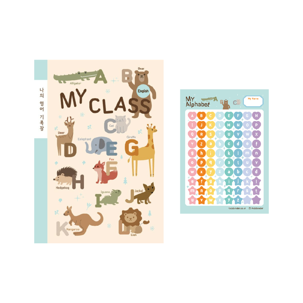 ENGLISH NOTEBOOK & STICKER 10 PACK