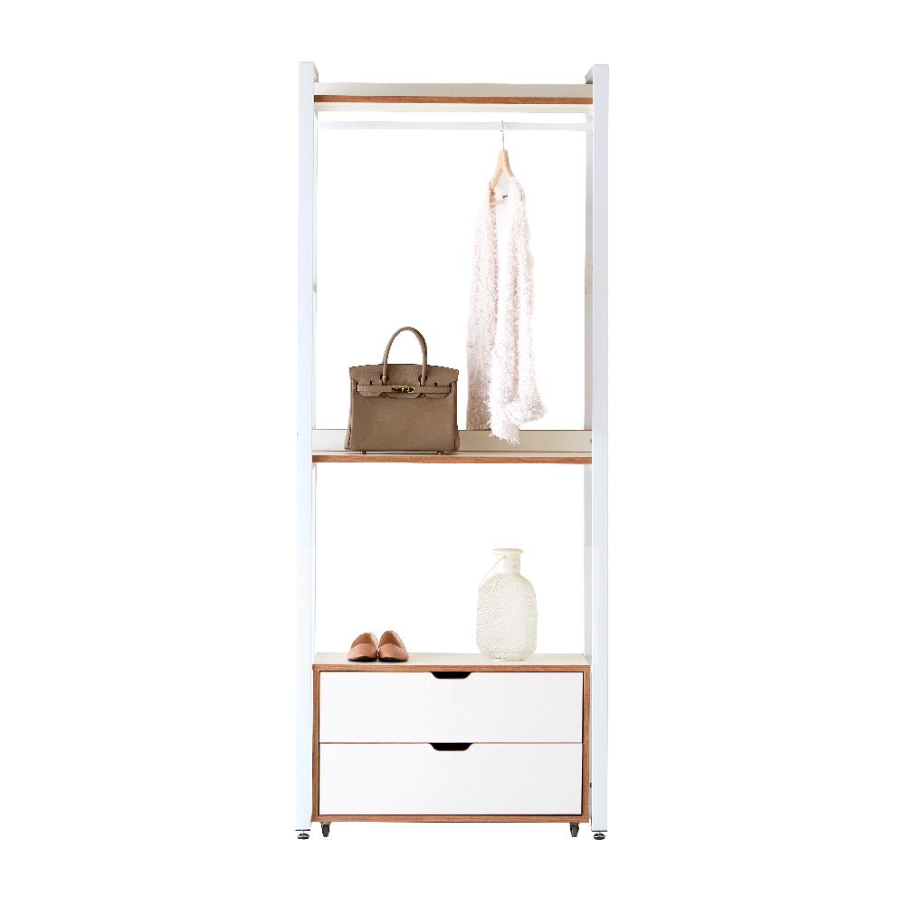 [Roel] Modern furniture, metal / iron wardrobe, display shelving rack