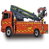 Jinwoo SMC Firefighting aerial ladder vehicle Telescopic boom type(32M)
