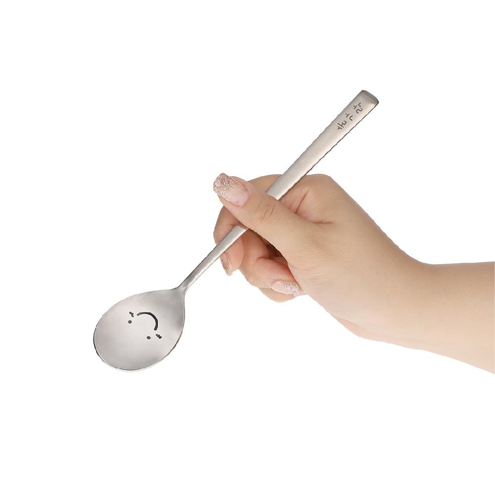 Happy Face Spoon and Chopsticks Set