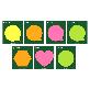 full image [Shape Sticky Notes] Speech bubble, Hexagon, Heart,Circle shaped Sticky Notes