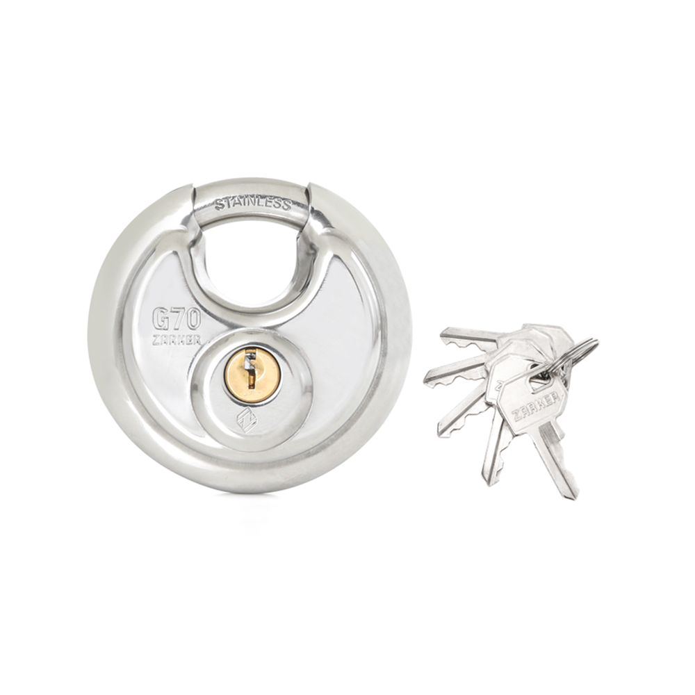 Stainless Steel Discus Padlock G70